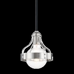 Violet Pendant, Polished Nickel