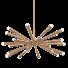 Keanu Chandelier, Patina Brass