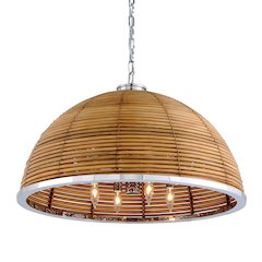 Carayes Chandelier, Stainless Steel