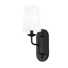 Moe Wall Sconce, Black Iron