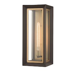 Lowry Exterior Wall Sconce, Textured Bronze