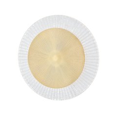 Topaz Flush Mount, Vintage Polished Brass