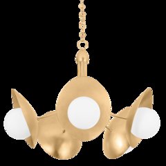 Olson Chandelier, Vintage Gold Leaf