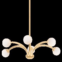 Orinda Chandelier, Vintage Gold Leaf