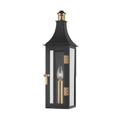 Wes Exterior Wall Sconce, Patina Brass