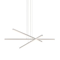 Stix Pendant, Bright Satin Aluminum