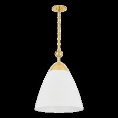 Bronson Pendant, Aged Brass