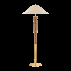 Bohicket Floor Lamp, Aged Brass