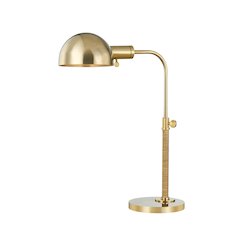 Devon Table Lamp, Aged Brass