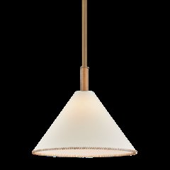 Stoney Pendant, Patina Brass