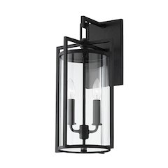 Percy Exterior Wall Sconce, Texture Black