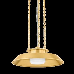 Woodrow Pendant, Aged Brass