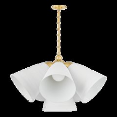 Bronson Chandelier, Aged Brass