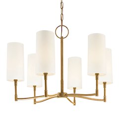 Dillon Chandelier, Aged Brass