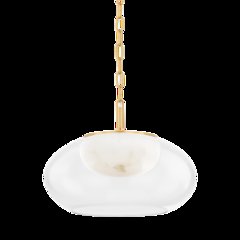 Moore Pendant, Aged Brass