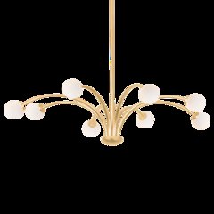 Orinda Chandelier, Vintage Gold Leaf