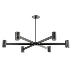 Predock Chandelier, Black Brass