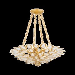 Vittoria Chandelier, Gold Leaf