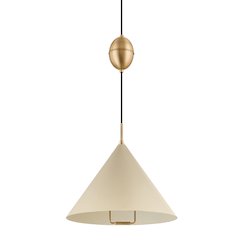 Fontana Pendant, Patina Brass