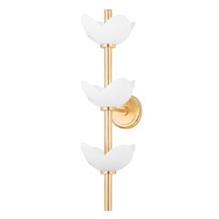 Dawson Wall Sconce, Gold Leaf