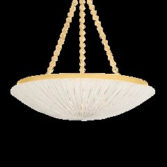 Summerside Pendant, Vintage Gold Leaf