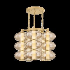 Toulouse Chandelier, Vintage Brass