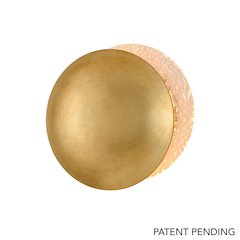 Libra Wall Sconce, Antique Silver Leaf Stainless