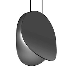 Malibu Discs Pendant, Satin Black