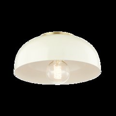 Avery Flush Mount, Aged Brass