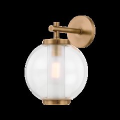 Marco Exterior Wall Sconce, Patina Brass