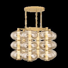 Toulouse Chandelier, Vintage Brass