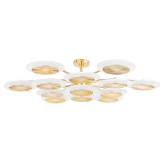 Topaz Semi Flush, Vintage Polished Brass