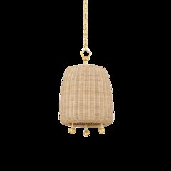 Elena Pendant, Aged Brass