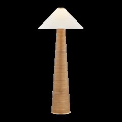 Haviland Floor Lamp, Aged Brass