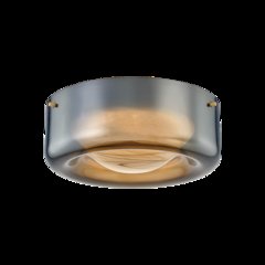 Eldred Flush Mount, Aged Brass