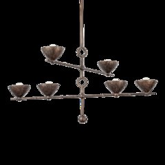 Vishal Chandelier, Black Patina Gold