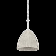 Woodlawn Pendant, White Plaster