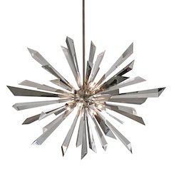 Inertia Chandelier, Warm Silver Leaf