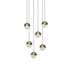 Grapes Pendant, Brass
