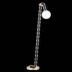 Whit Floor Lamp, Aged Brass