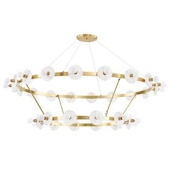 Austen Chandelier, Aged Brass