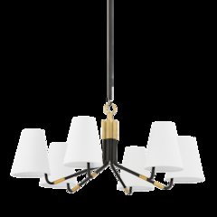 Stanwyck Chandelier, Aged Brass