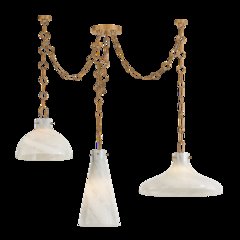 Joaquin Chandelier, Patina Brass