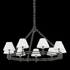 Howard Chandelier, Aged Brass