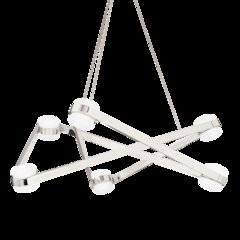 Orbit Chandelier, Polished Nickel