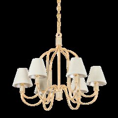 Warrensburg Chandelier, Vintage Gold Leaf