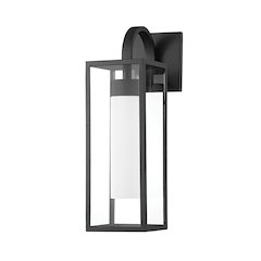 Pax Exterior Wall Sconce, Texture Black