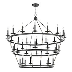 Allendale Chandelier, Aged Brass, Old Bronze