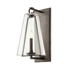 Adamson Exterior Wall Sconce, French Iron