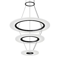 Arctic Rings Pendant, Satin Black